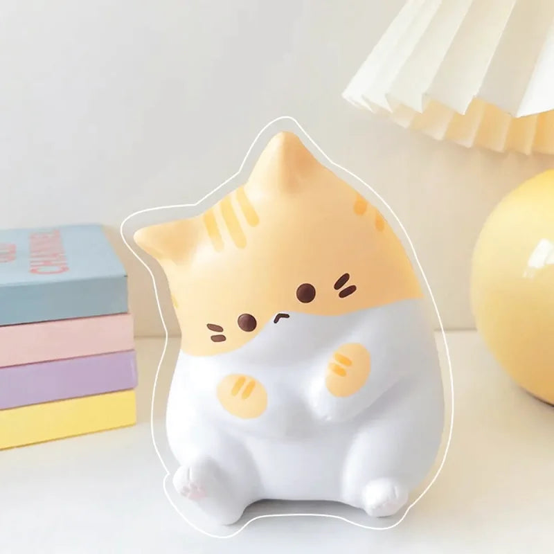 Squishy Kawaii Chat jaune